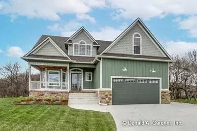 Small 3-Bed House Plan with 2-Story Foyer and Great Room