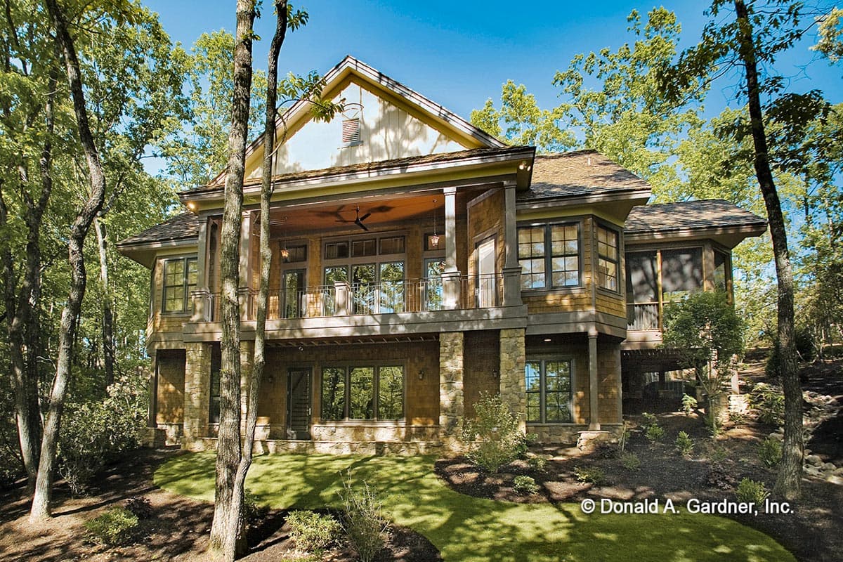 Plan 444032GDN: European Craftsman Plan with Angled Garage and Walkout Basement - Image #12 - Craftsman, European, French Country, Rustic
