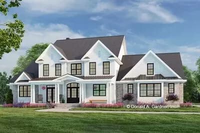 Modern Farmhouse Plan with Two Master Suites - 4164 Sq Ft