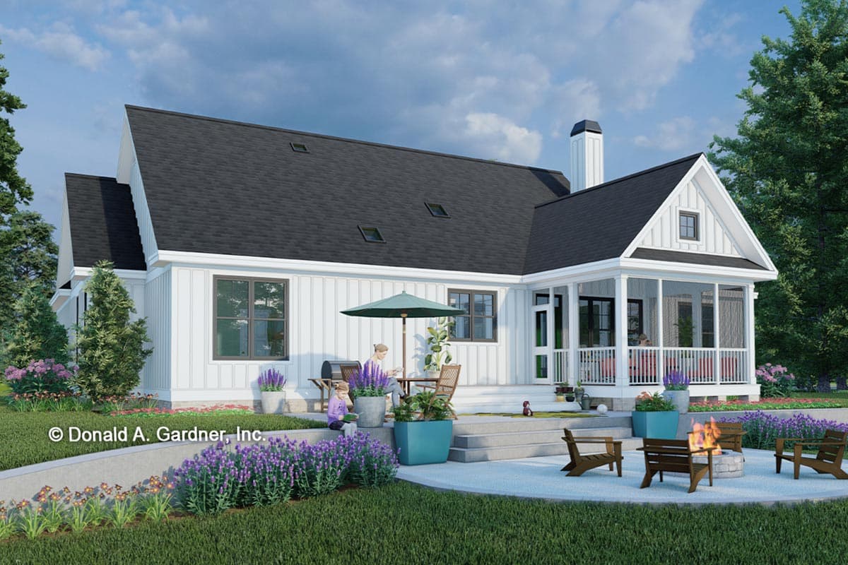 Plan 444037GDN: 3-Bed Craftsman House Plan with Bonus Room - Image #4 - Country, Craftsman, Farmhouse, Modern Farmhouse, New American, Ranch, Traditional