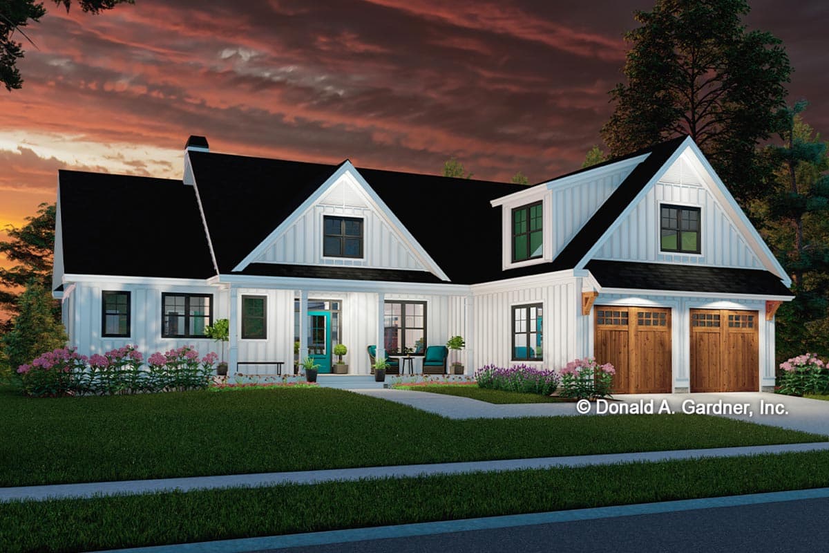 Plan 444037GDN: 3-Bed Craftsman House Plan with Bonus Room - Image #7 - Country, Craftsman, Farmhouse, Modern Farmhouse, New American, Ranch, Traditional