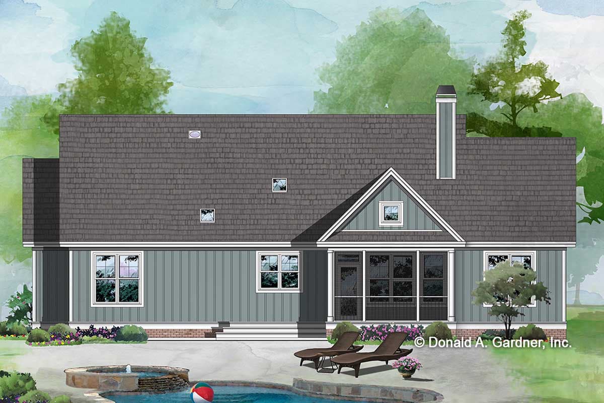 Plan 444037GDN: 3-Bed Craftsman House Plan with Bonus Room - Image #9 - Country, Craftsman, Farmhouse, Modern Farmhouse, New American, Ranch, Traditional