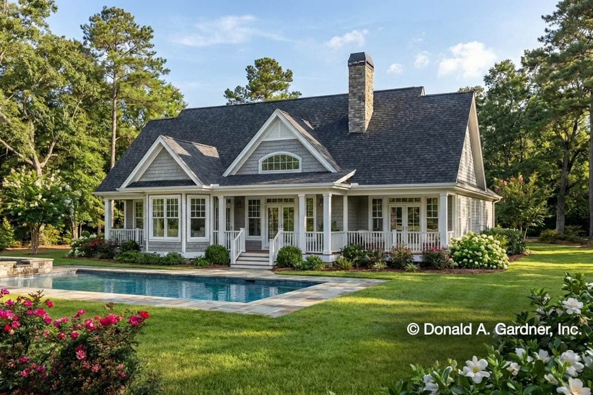 Plan 444039GDN: Dual Master Ranch Home Plan with 18' Cathedral Ceiling - 1792 Sq Ft - Image #2 - Ranch, Traditional