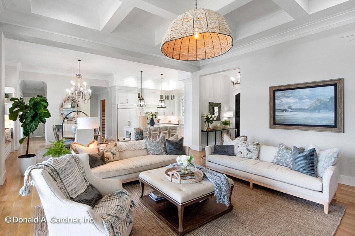 Plan 444041GDN: European Ranch for Sloped Lot - 3822 Sq Ft - Image #7 - European, Ranch, Traditional