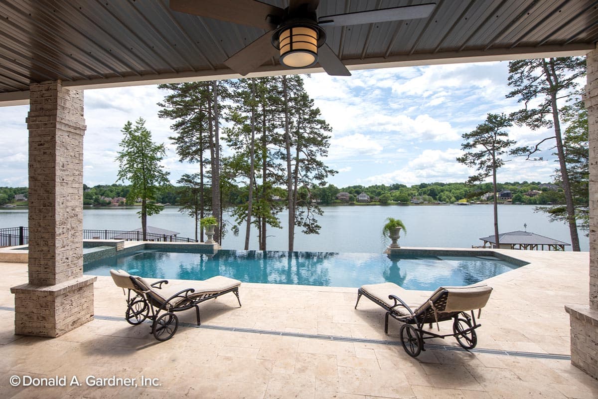 Plan 444041GDN: European Ranch for Sloped Lot - 3822 Sq Ft - Image #28 - European, Ranch, Traditional