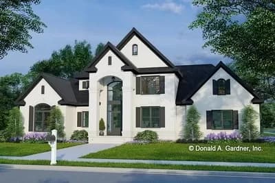 Traditional Home Plan with 2-Story Great Room and Foyer
