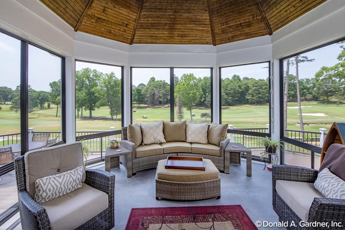Plan 444048GDN: Family-friendly Ranch House Plan with Screened Porch and Library - Image #20 - Ranch, Traditional
