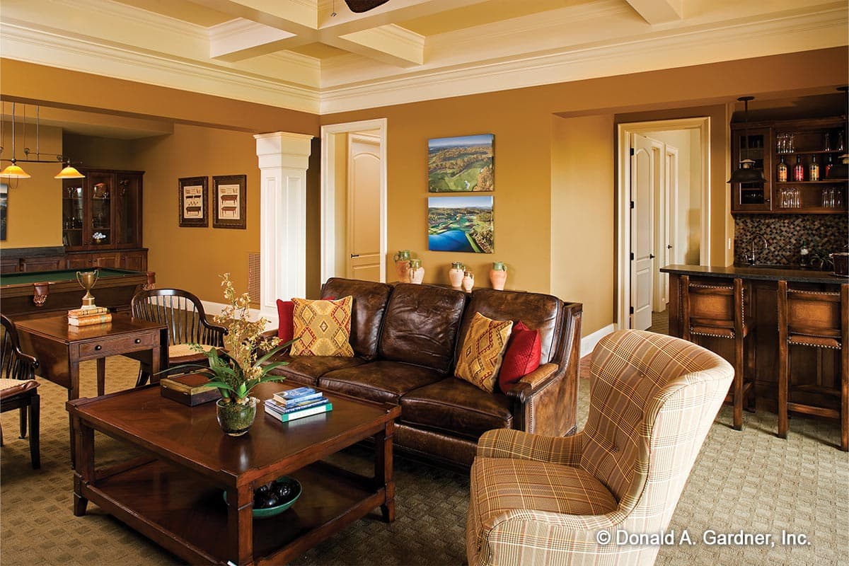 Plan 444049GDN: Mountain Craftsman Home Plan with Golf Cart Storage