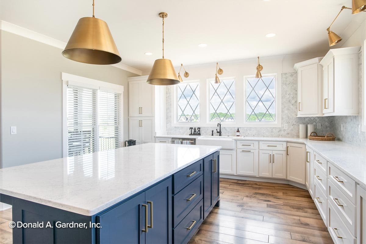 Plan 444025GDN: European-style Estate House Home Plan with Cathedral Ceiling on a Walkout Basement - Image #8 - European