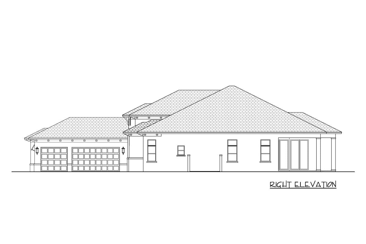 Plan 65742BS: Outdoor Living-Friendly Transitional House Plan - 3061 Sq Ft - Image #5 - Coastal, European, Florida-Style, Mediterranean, Transitional