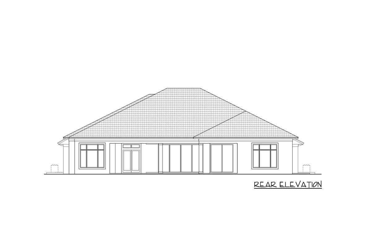 Plan 65747BS: Coastal Contemporary House Plan with Large Outside Living Area - 4369 Sq Ft - Image #4 - Coastal, Coastal Contemporary, Florida-Style, Southern, Transitional