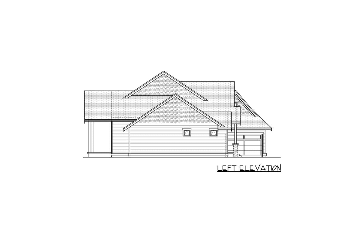 Plan 280145JWD: Transitional 3-Bedroom Modern Farmhouse with 2-Car Angled Garage - Image #24 - Craftsman, Modern Farmhouse, New American, Northwest, Transitional