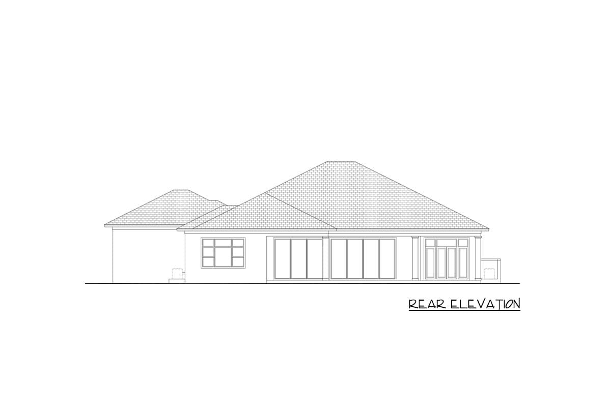 Plan 65745BS: One-level Florida Home Plan with Study and Boat Storage - Image #4 - Coastal, Florida-Style, Southern