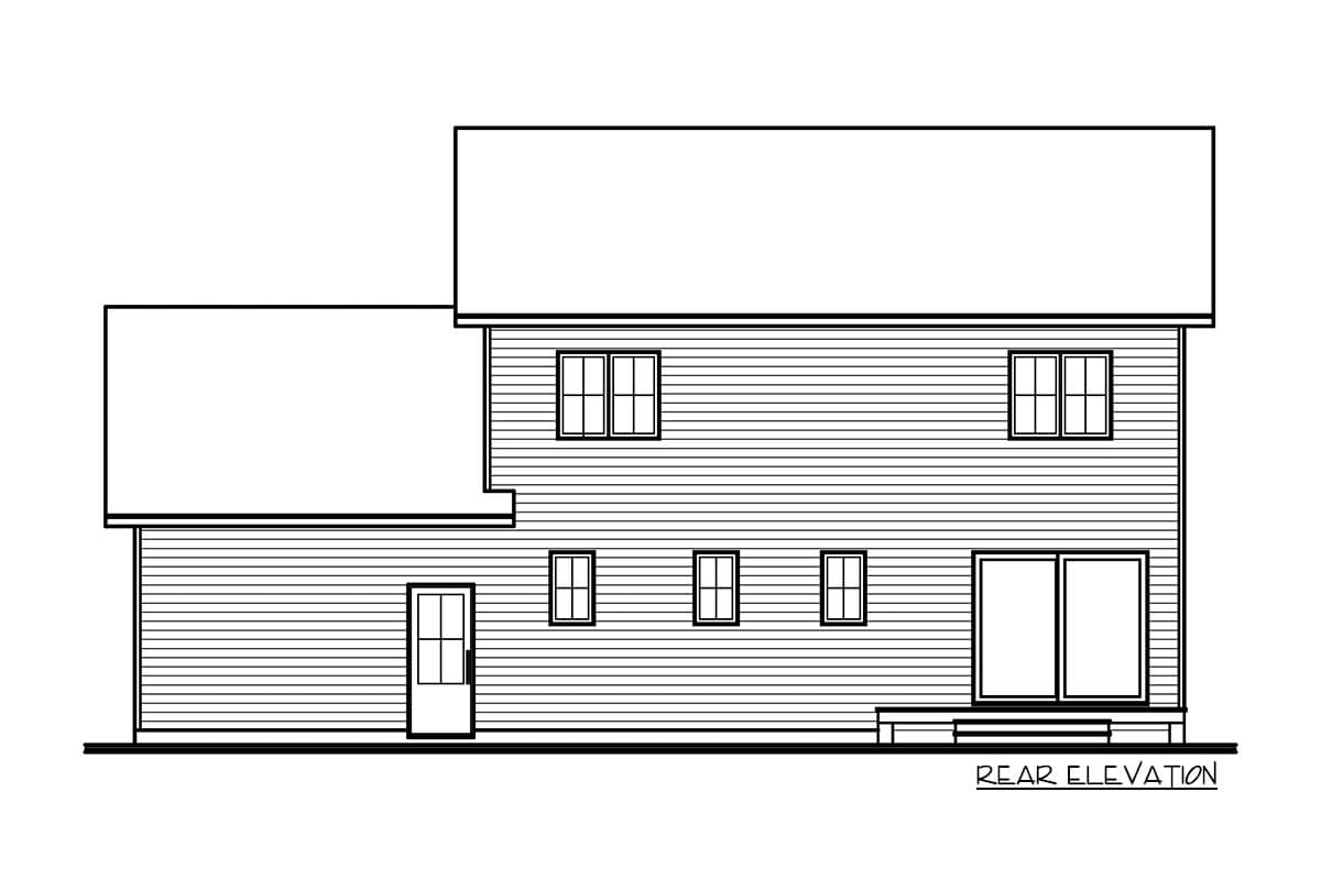 Plan 22614DR: Attractive Country Farmhouse with an Open Floor Plan and a 1-Car Garage - Image #12 - Country, Farmhouse, Modern Farmhouse, New American, Traditional