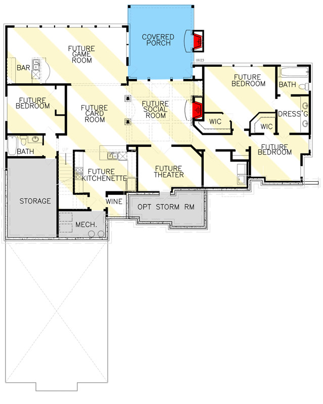 Plan 25711GE: Country Craftsman House Plan with 3-Car Garage with Great Space Above - Floor Plan - Optionally Finished Lower Level - Craftsman, Mountain, Rustic, Traditional