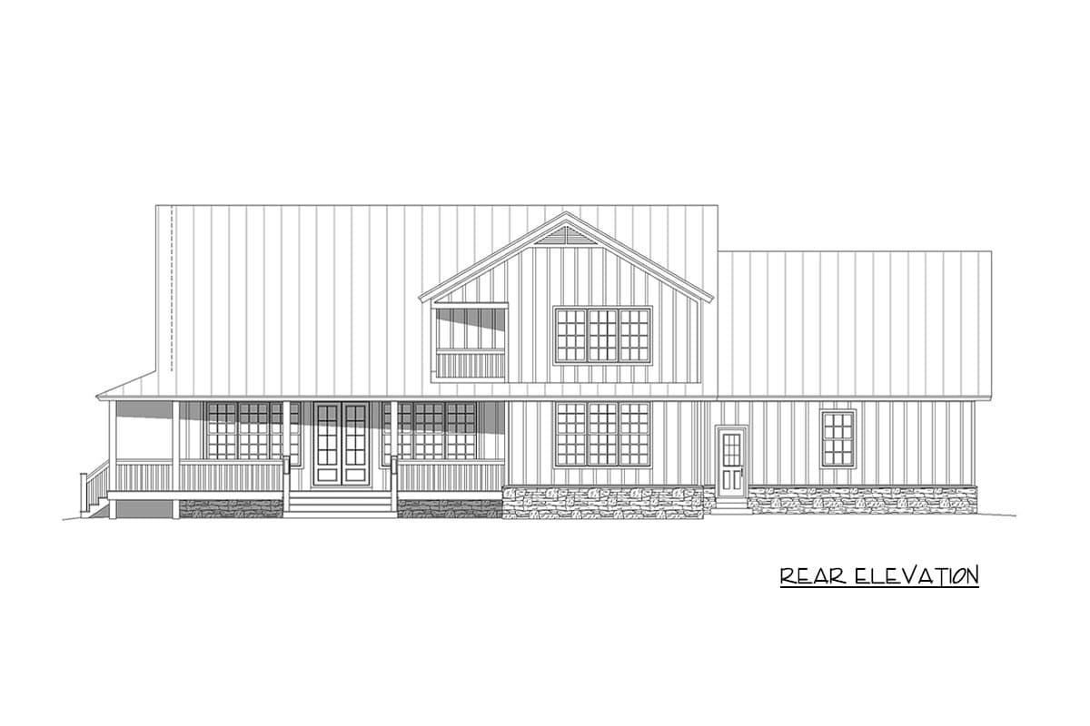 Plan 68853VR: Mountain Country House Plan with 2 Master Suite and a 2-Car Garage - Image #4 - Country, Farmhouse, Mountain, Traditional