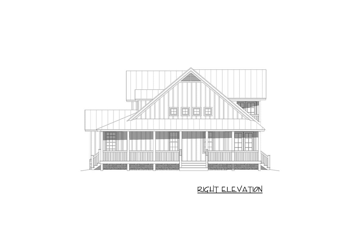 Plan 68853VR: Mountain Country House Plan with 2 Master Suite and a 2-Car Garage - Image #5 - Country, Farmhouse, Mountain, Traditional
