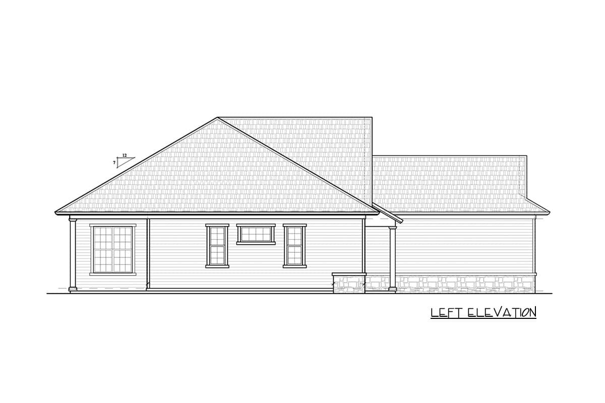 Plan 33117ZR: Contemporary One-Story House Plan with Flex Room - 1619 Sq Ft - Image #13 - Ranch, Southern, Traditional