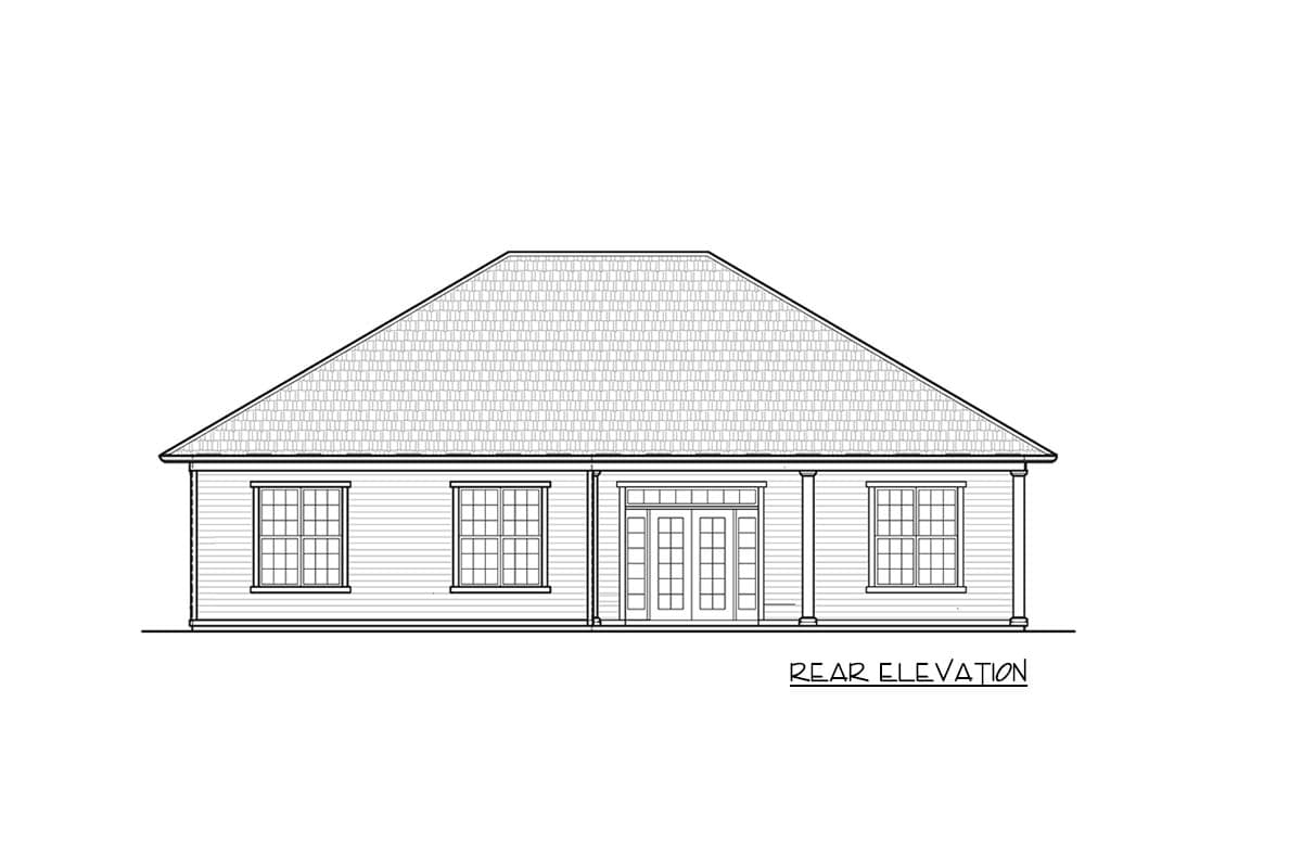 Plan 33117ZR: Contemporary One-Story House Plan with Flex Room - 1619 Sq Ft - Image #12 - Ranch, Southern, Traditional