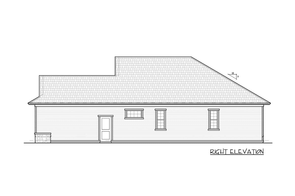 Plan 33117ZR: Contemporary One-Story House Plan with Flex Room - 1619 Sq Ft - Image #14 - Ranch, Southern, Traditional