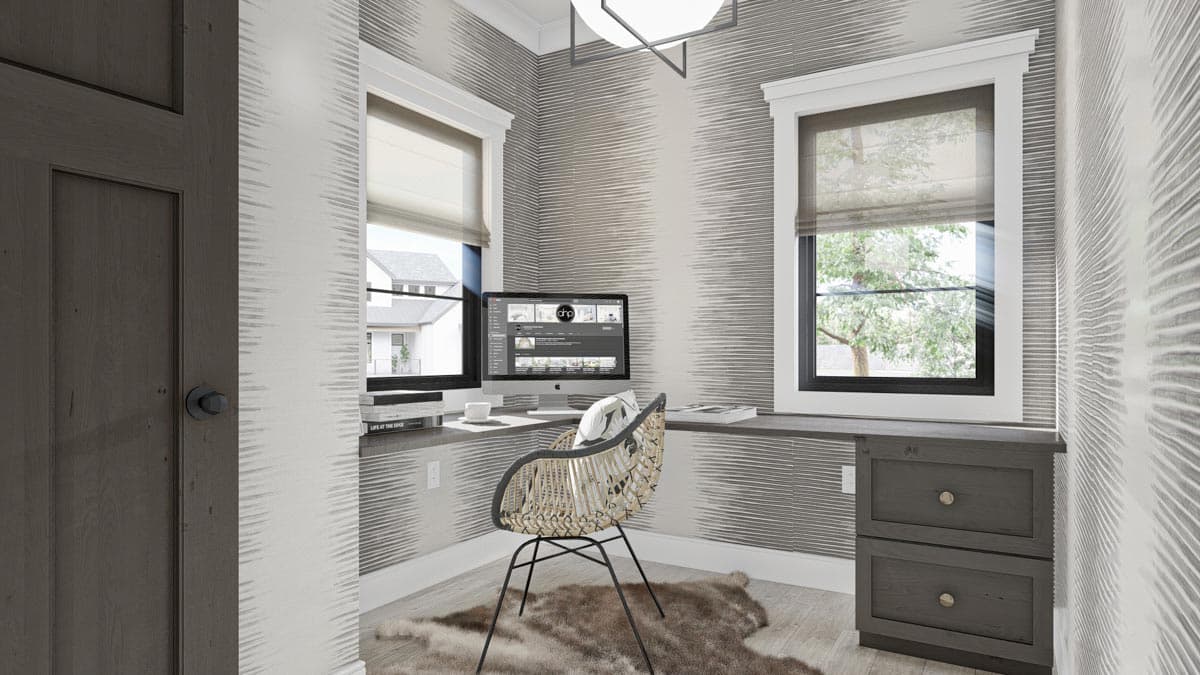 Plan 623052DJ: Transitional 2-Story Modern Cottage with Bedrooms and Laundry Upstairs - Image #16 - Contemporary, Cottage, European, Transitional