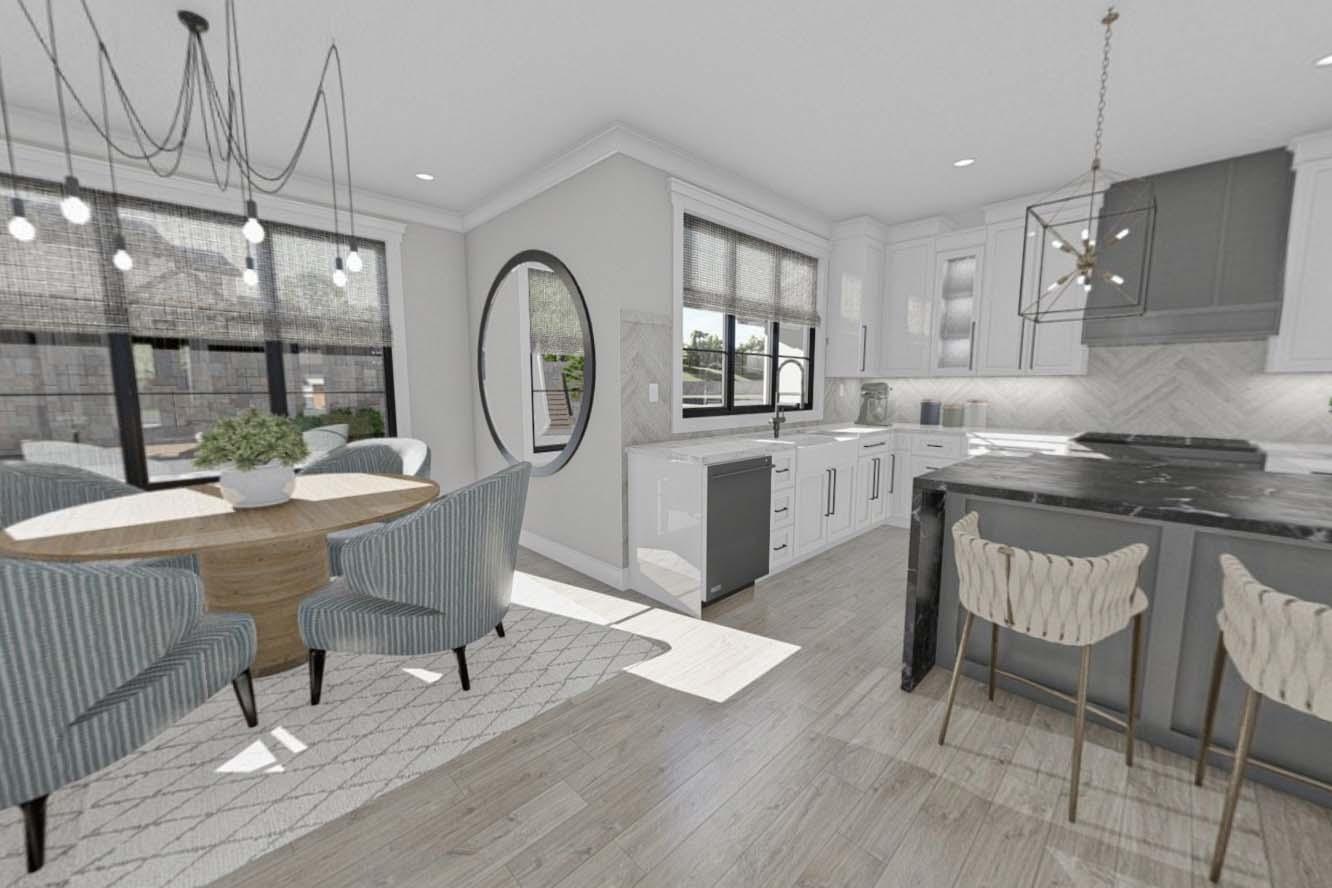 Plan 623052DJ: Transitional 2-Story Modern Cottage with Bedrooms and Laundry Upstairs - Virtual Tour Cover Image - Contemporary, Cottage, European, Transitional