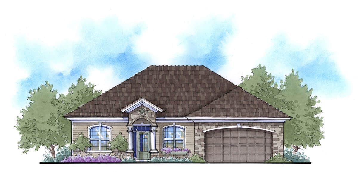 Plan 33118ZR: Ranch House Plan with Flex Room - 1619 Sq Ft - Image #10 - French Country, Ranch, Traditional