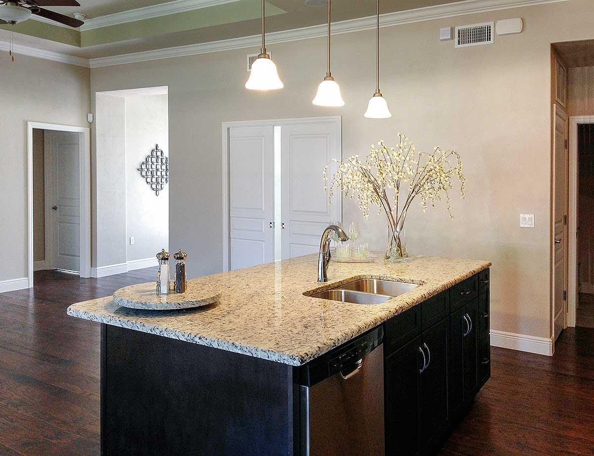 Plan 33119ZR: One-Level House Plan with Stone and Stucco Exterior and a Flex Room - 1619 Sq Ft - Image #5 - European, Mediterranean, Ranch, Southern