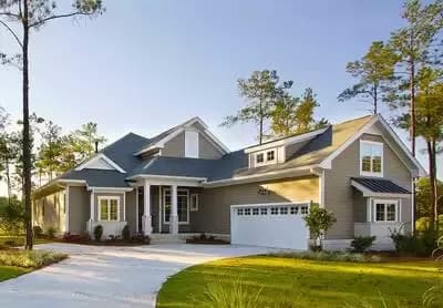 Narrow Lot 3 Bed House Plan with Bonus Expansion - 3012 Sq Ft