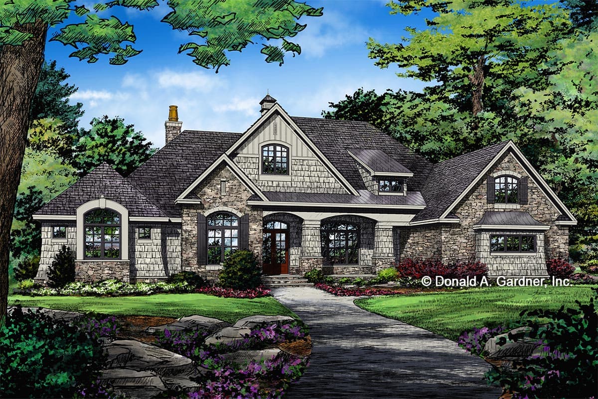 Plan 444051GDN: Traditional Craftsman Plan with Screened Porch and Elegant Ceiling Treatments - Image #12 - Craftsman, Traditional