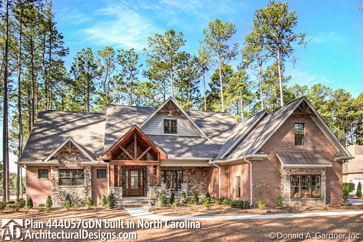build gallery item - House Plan 444057GDN Comes to Life in North Carolina