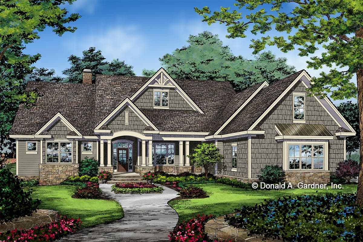 Plan 444057GDN: Open-Concept Craftsman House Plan with Screened Porch and Bonus Room - 2494 Sq Ft - Image #16 - Country, Craftsman, Mountain, New American, Rustic, Traditional