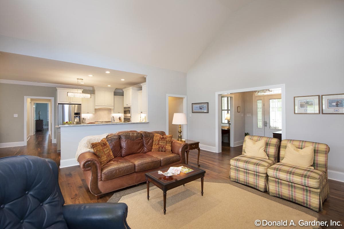 Plan 444057GDN: Open-Concept Craftsman House Plan with Screened Porch and Bonus Room - 2494 Sq Ft - Image #5 - Country, Craftsman, Mountain, New American, Rustic, Traditional