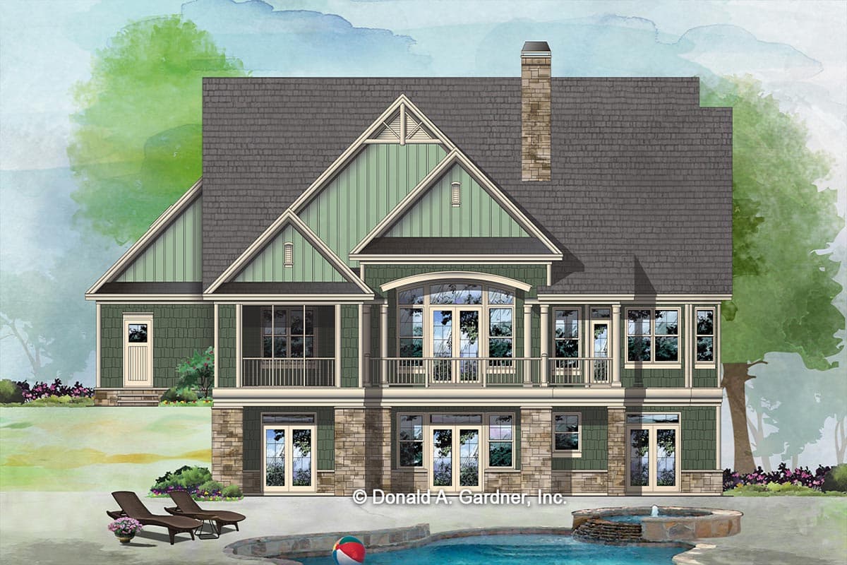 Plan 444061GDN: Traditional Craftsman Plan with Walkout Basement and Bonus Room - 2993 Sq Ft - Image #20 - Craftsman, Traditional