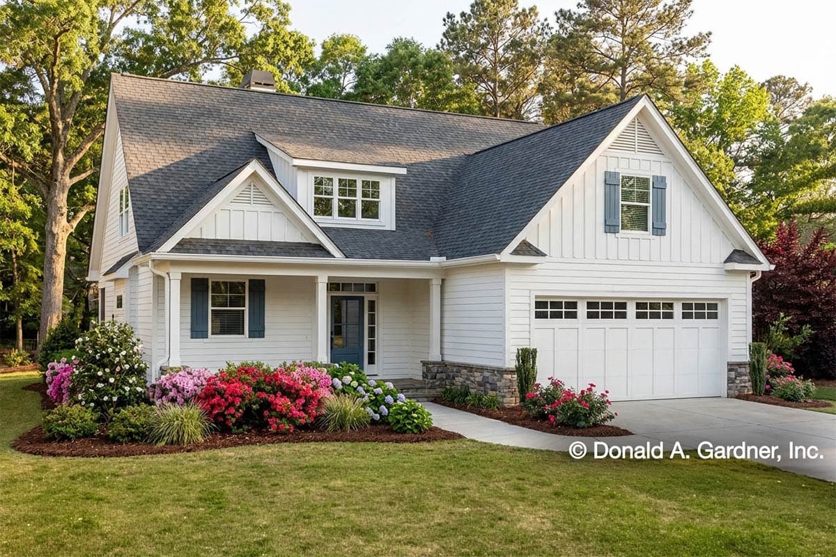 3-Bed Modern Farmhouse Plan with Open Concept Living
