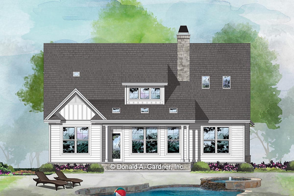 Plan 444070GDN: 3-Bed Modern Farmhouse Plan with Open Concept Living - Image #6 - Country, Craftsman, Modern Farmhouse, New American