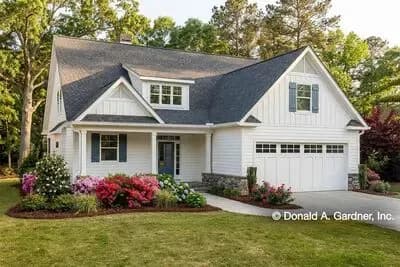 3-Bed Modern Farmhouse Plan with Open Concept Living