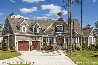 Country Craftsman Plan with Large Gathering Spaces