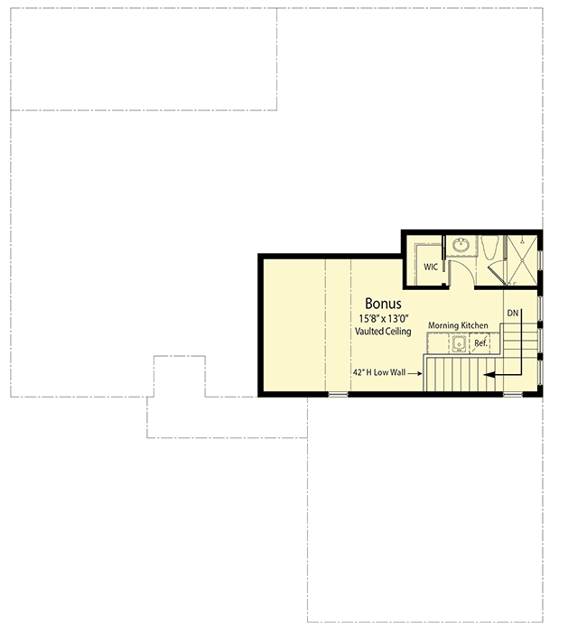 Plan 33135ZRX: 3-Bed Home Plan with Den and Bonus Expansion - 2049 Sq Ft - Floor Plan - Bonus - European, Northwest, Traditional
