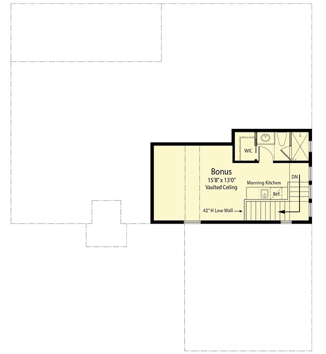 Plan 33137ZRX: One-Story House Plan with Bonus Room Expansion and Alternate Exteriors - 2049 Sq Ft - Floor Plan - Bonus - Florida-Style, Mediterranean, Southern