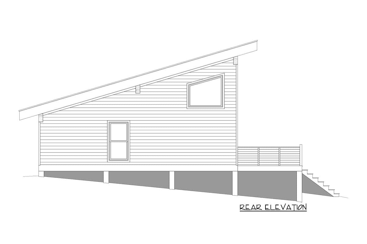 Plan 68859VR: Coastal Contemporary with Amazing Views from the Vaulted Family Room - Image #4 - Beach, Coastal, Mid Century Modern, Modern, Mountain, Vacation