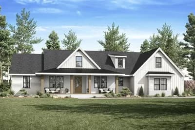 New American Ranch Home with Bonus Room