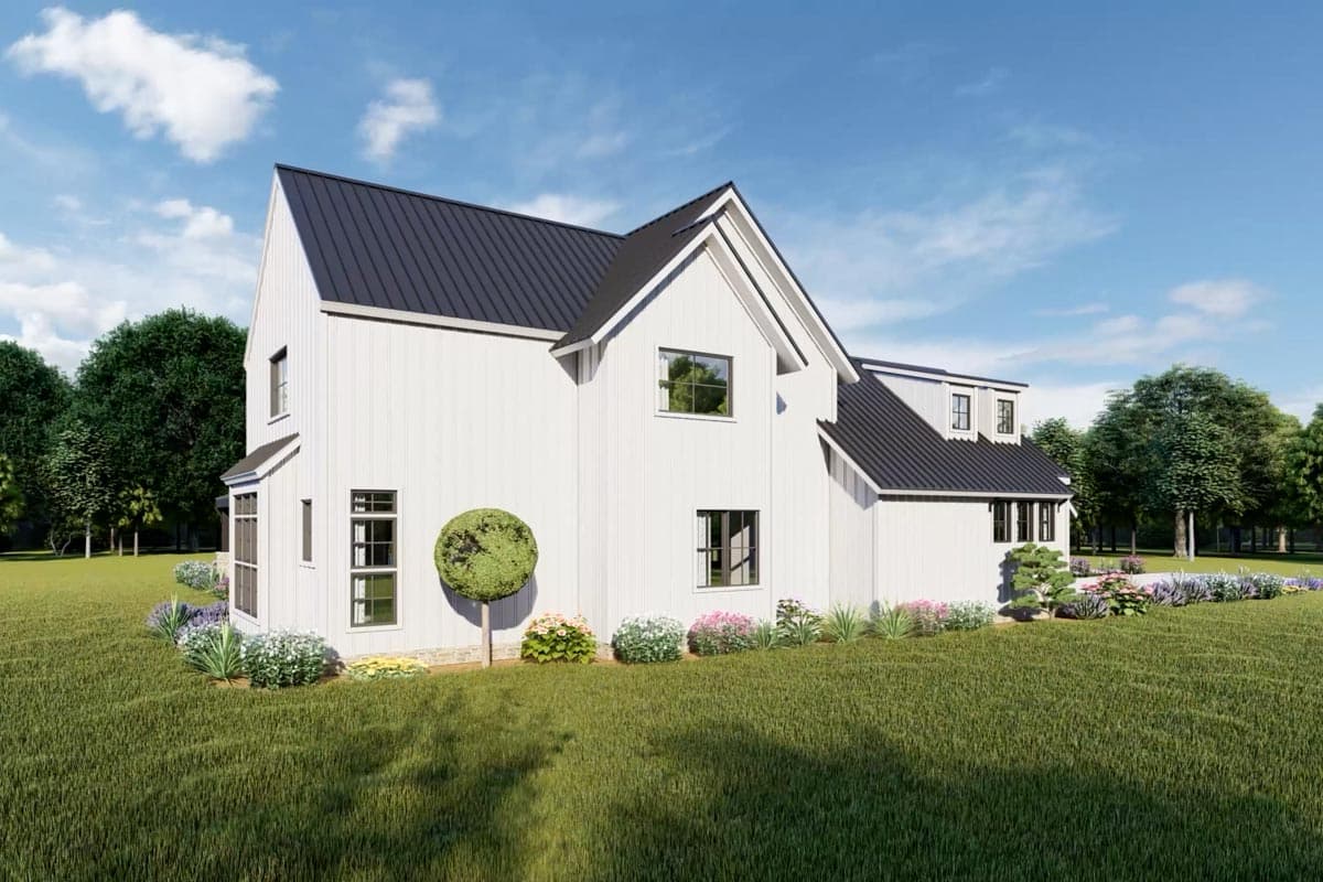 Plan 70718MK: Rustic Home Plan with Wraparound Porch and 2-Story Great Room with Loft Overlook - 3014 Sq Ft - Image #12 - Barndominium, Country, Farmhouse, Modern Farmhouse, Rustic, Transitional