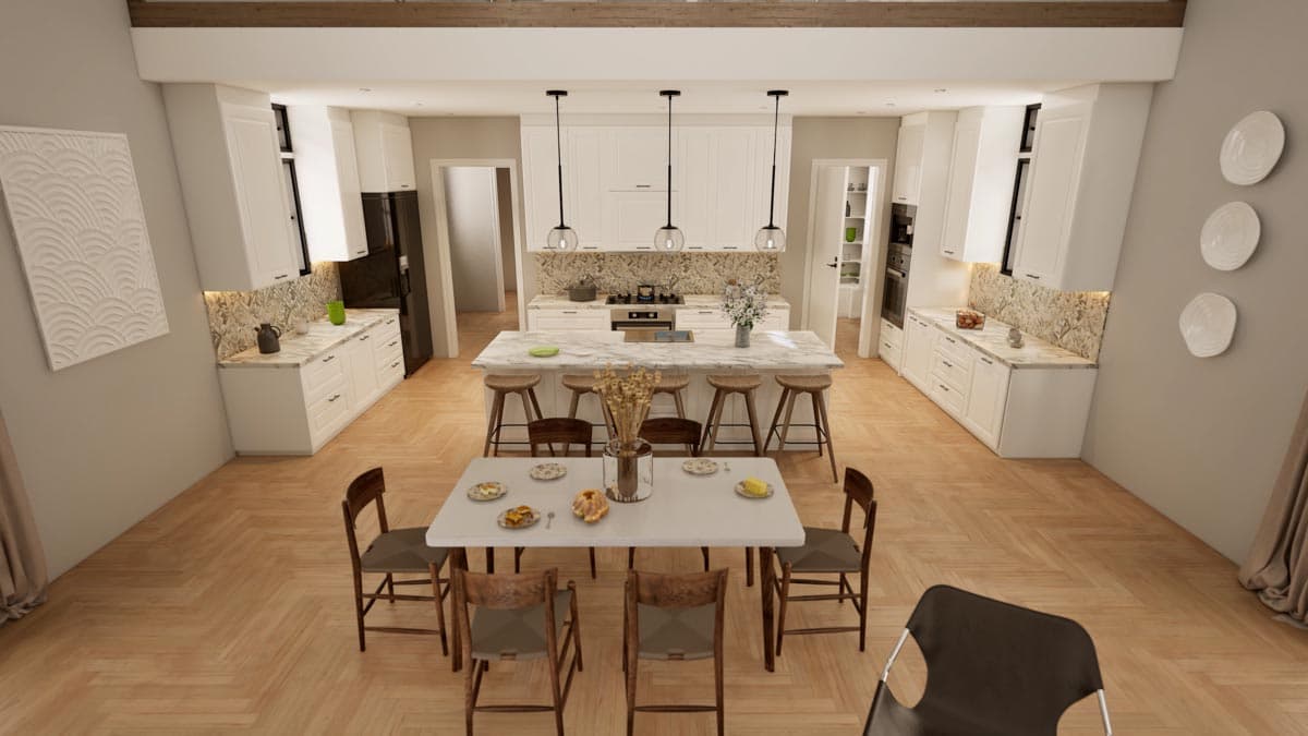 Plan 70718MK: Rustic Home Plan with Wraparound Porch and 2-Story Great Room with Loft Overlook - 3014 Sq Ft - Image #22 - Barndominium, Country, Farmhouse, Modern Farmhouse, Rustic, Transitional