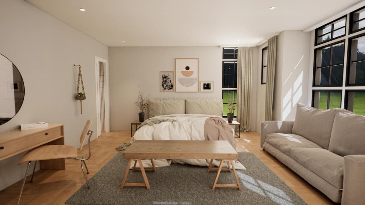 Plan 70718MK: Rustic Home Plan with Wraparound Porch and 2-Story Great Room with Loft Overlook - 3014 Sq Ft - Image #24 - Barndominium, Country, Farmhouse, Modern Farmhouse, Rustic, Transitional