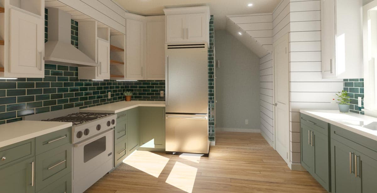 Plan 765035TWN: Flexible Craftsman Carriage House Plan with Double Garage - 887 Sq Ft - Image #5 - Carriage, Cottage, Country, Craftsman, Traditional