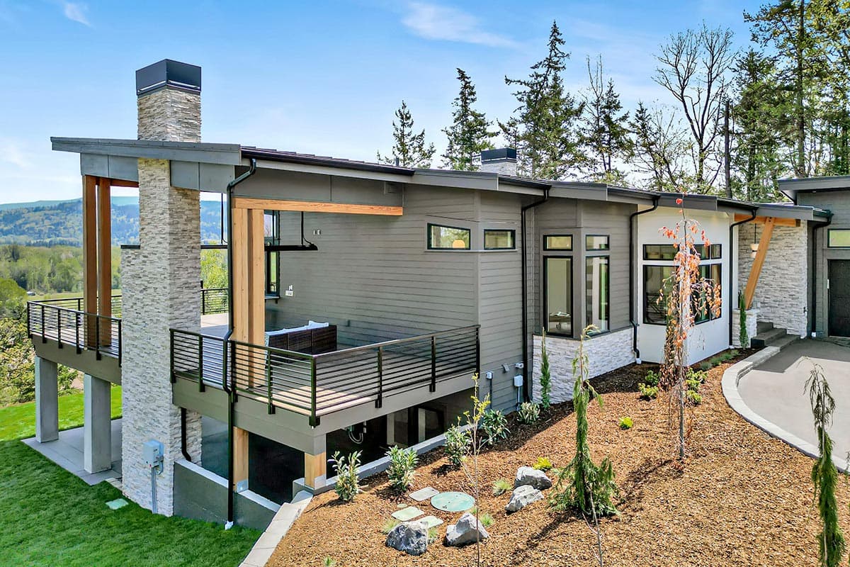 Plan 280151JWD: Modern Ranch for Sloped Lot with Wraparound Deck - 3986 Sq Ft - Image #41 - Contemporary, Mid Century Modern, Modern, Northwest, Ranch