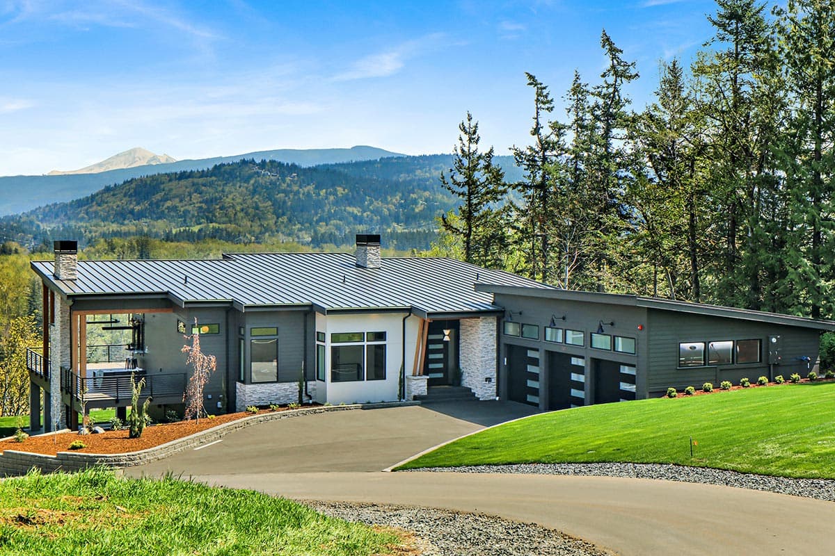 Plan 280151JWD: Modern Ranch for Sloped Lot with Wraparound Deck - 3986 Sq Ft - Image #42 - Contemporary, Mid Century Modern, Modern, Northwest, Ranch