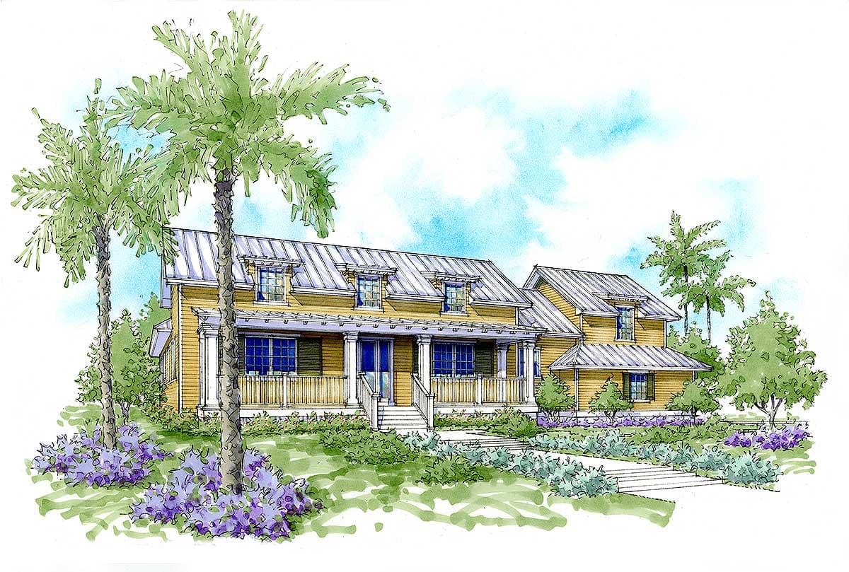 Plan 33161ZR: Coastal House Plan Under 2600 Square Feet with Great Outdoor Living - Image #27 - Coastal, Contemporary, Farmhouse, Florida-Style, New American, Southern