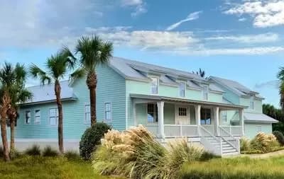 Coastal House Plan Under 2600 Square Feet with Great Outdoor Living